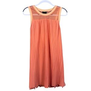 Jordan 23 Engineered Pleated Mesh Mini Dress Peach Orange Y2K Sporty XS